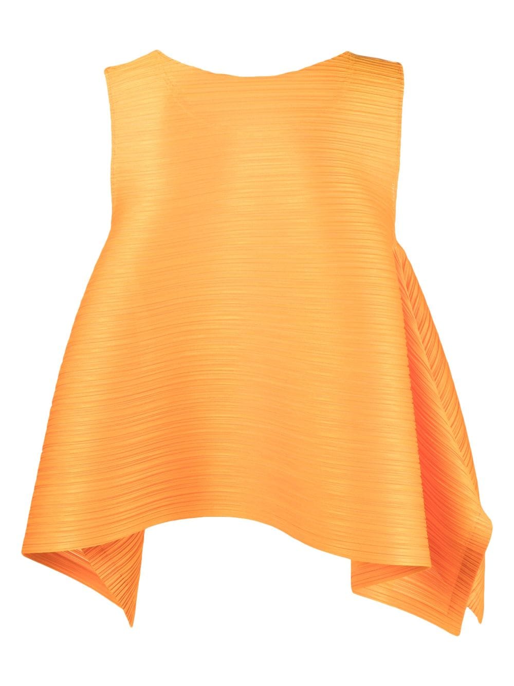 Pleats Please Issey Miyake May pleated draped blouse - Oranje