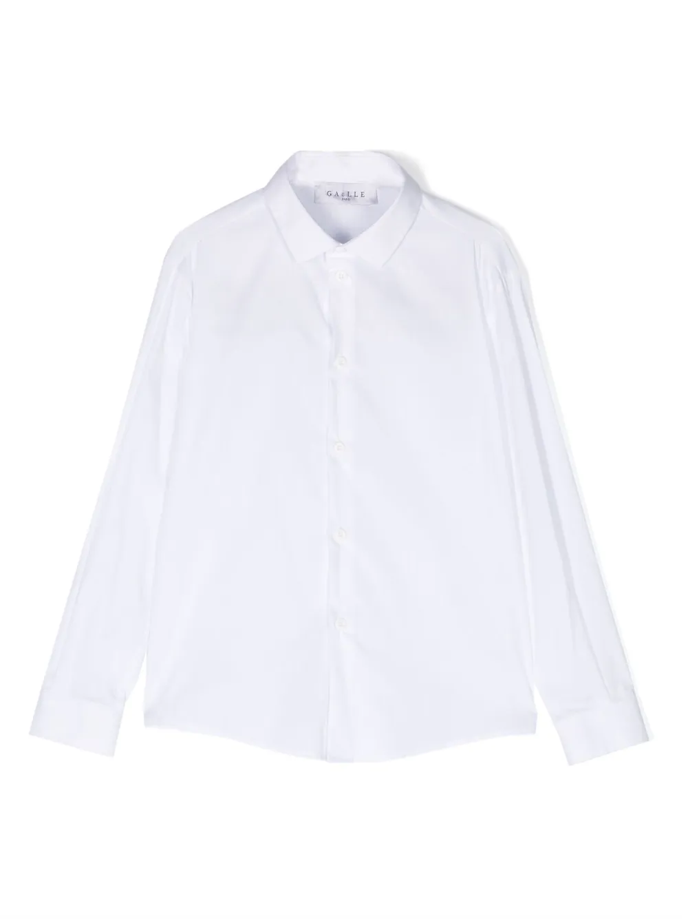 Gaelle Paris Kids logo-print long-sleeve shirt - White