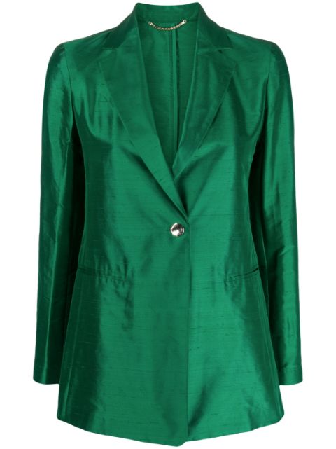 Max Mara single-breasted silk blazer Women