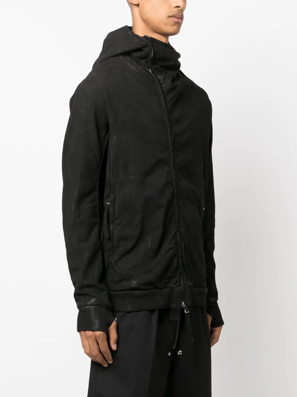 Boris Bidjan Saberi long-sleeved Zipped Hoodie - Farfetch