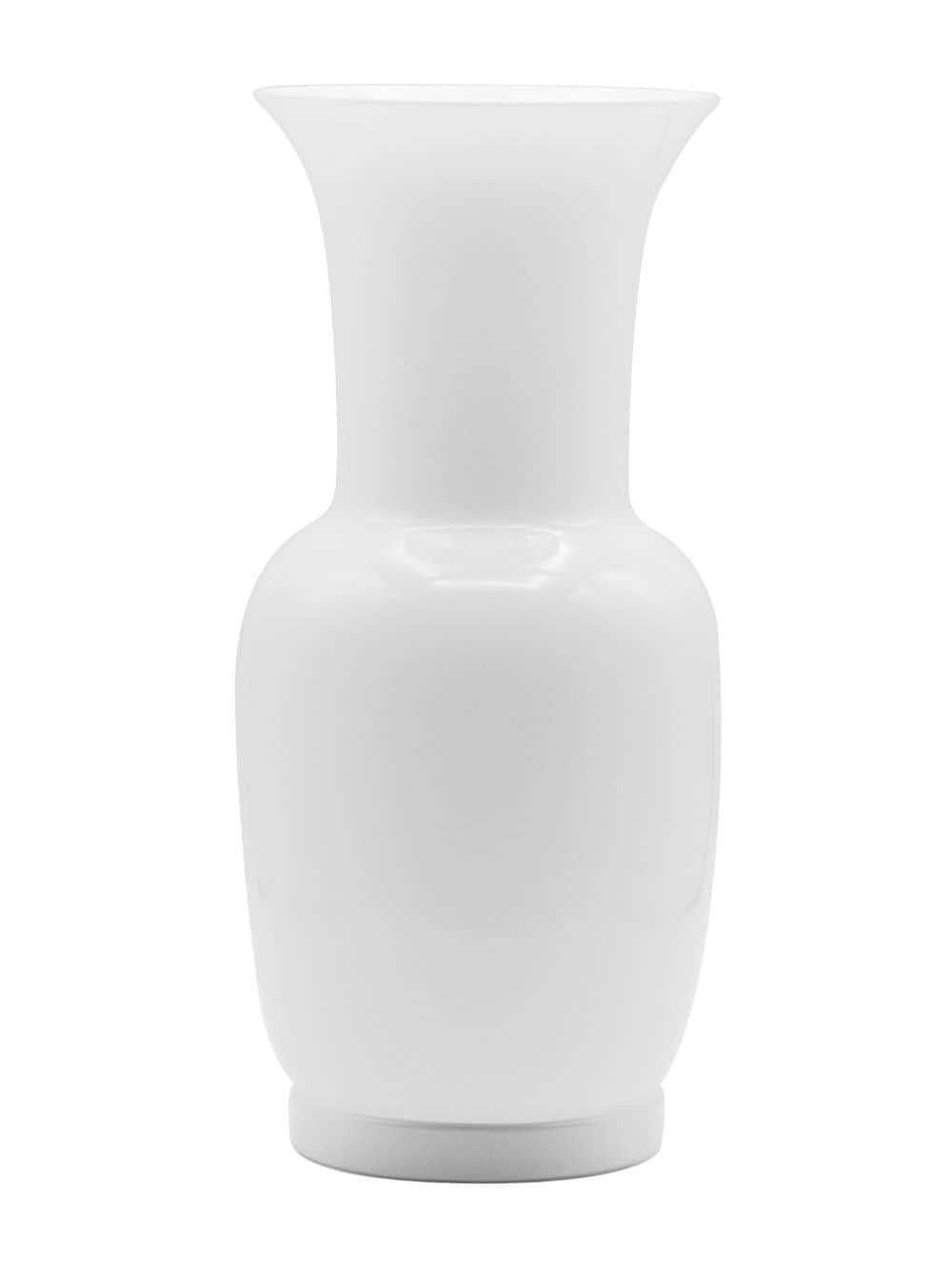 Venini Opalino Glass Vase (30cm) In White