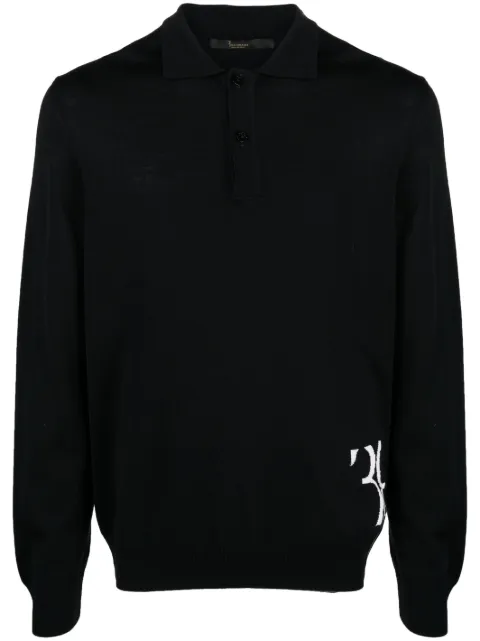 Billionaire merino-blend polo jumper