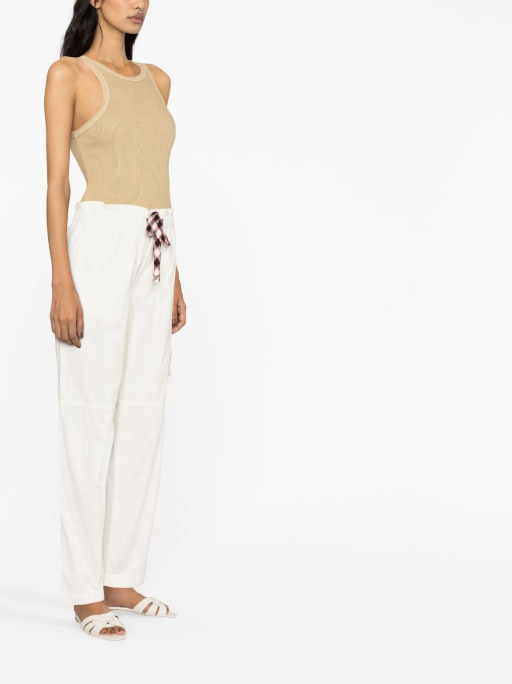 Shop Zadig & Voltaire Drawstring-fastening Trousers In Neutrals