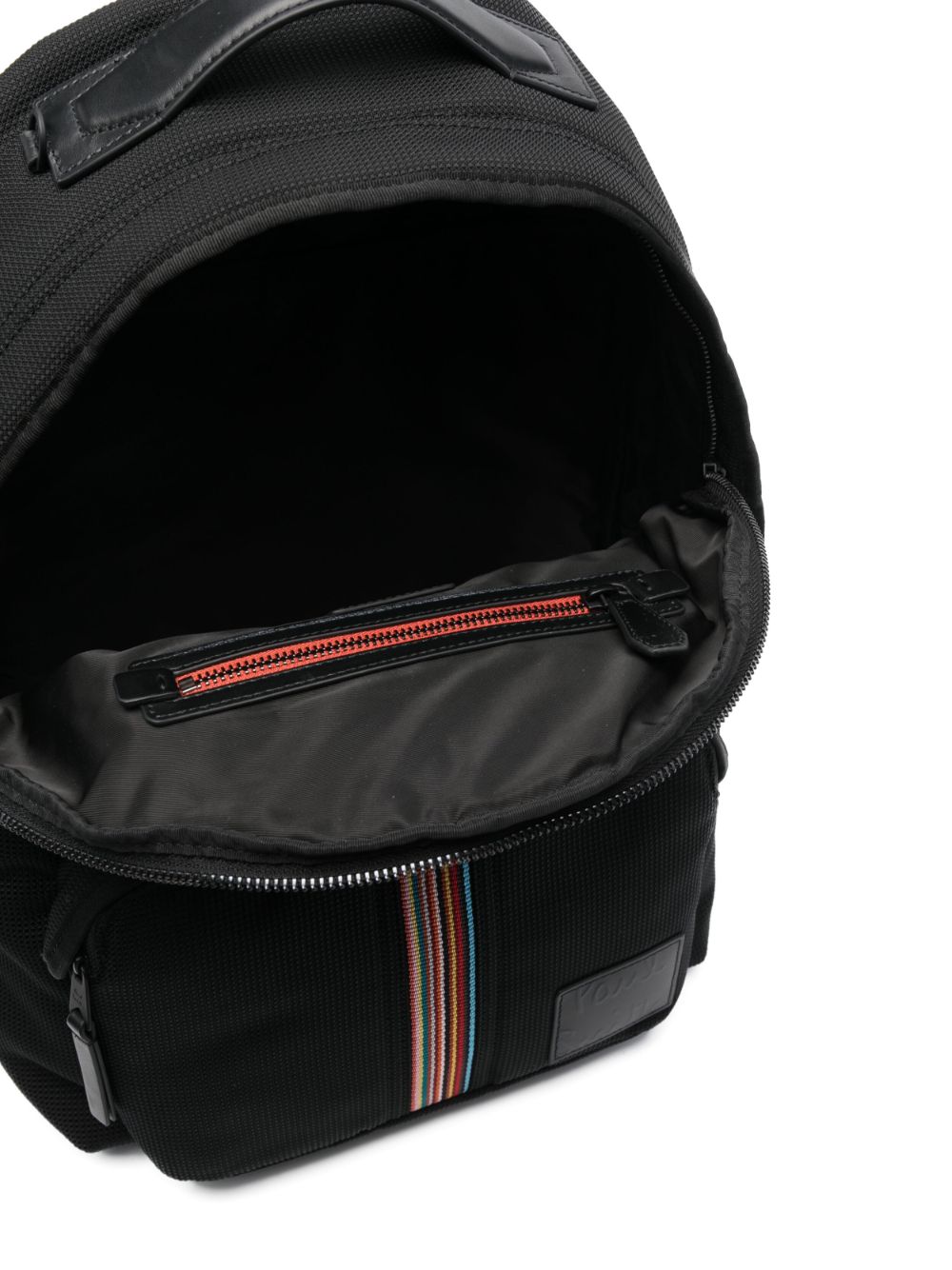Shop Paul Smith Signature Stripe Mesh Backpack In Schwarz