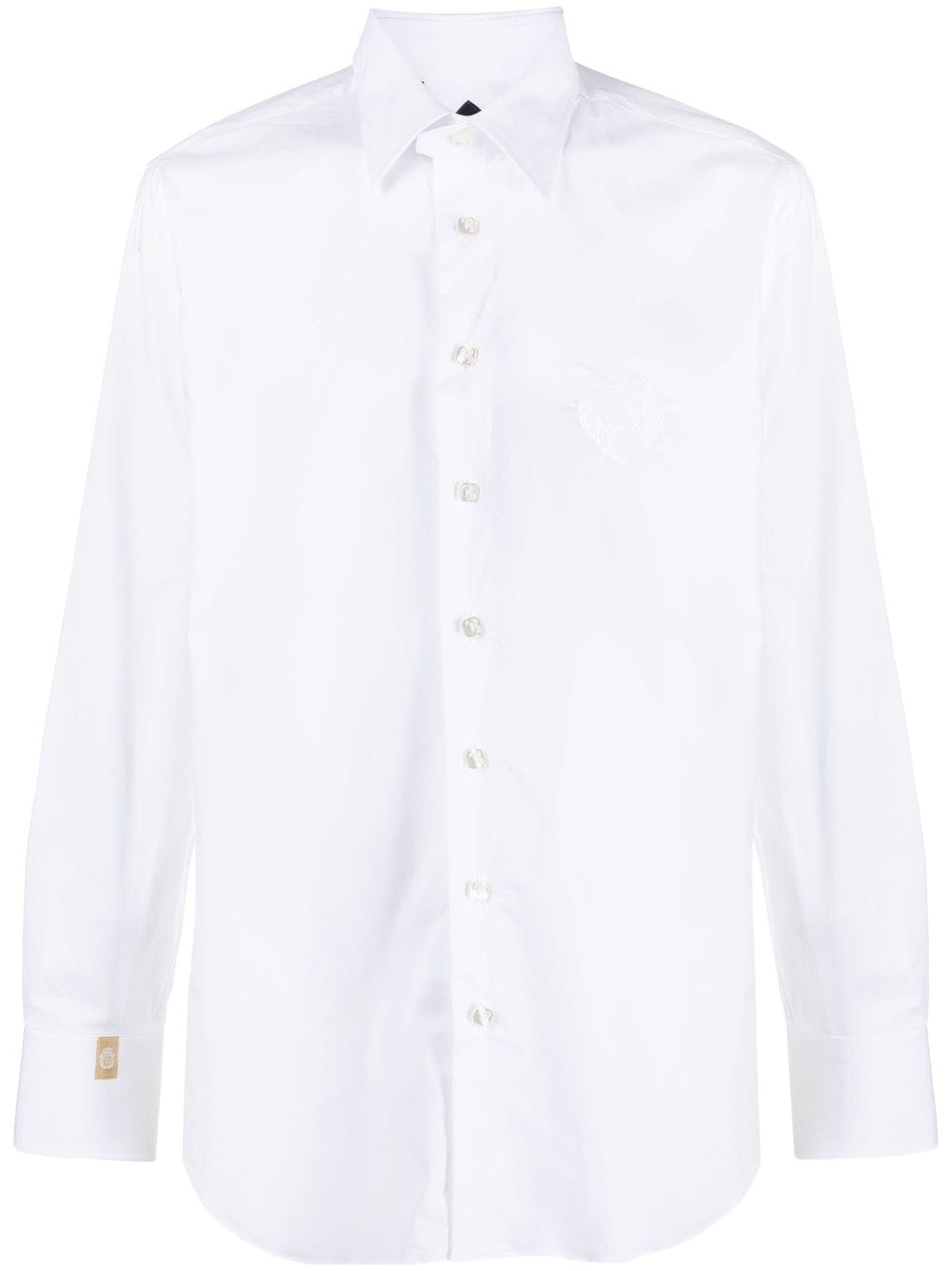Billionaire Slim-cut Poplin Shirt In White