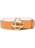 Casablanca CC logo buckle leather belt - Brown