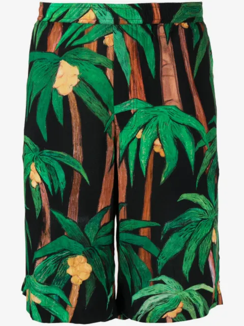 Endless Joy bermudas con palmeras estampadas
