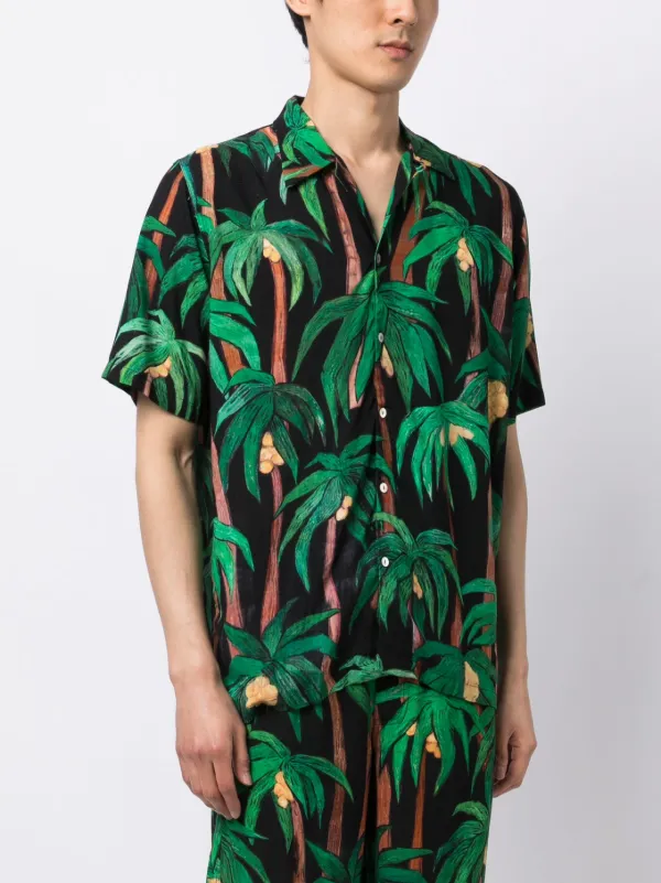 palm leaf print shirt