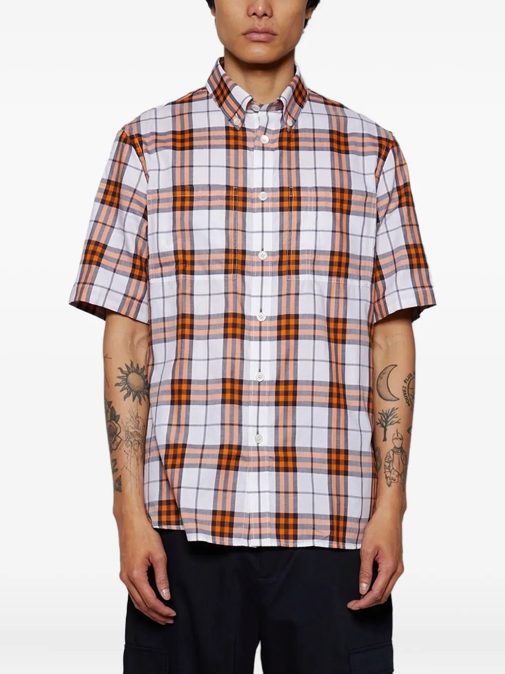 Burberry Taxham short-sleeve shirt Wit