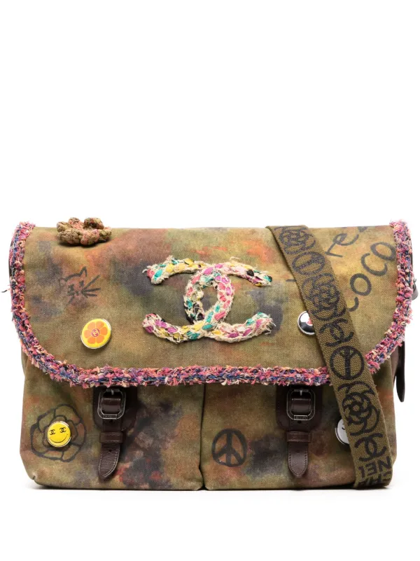 CHANEL Pre-Owned 2015 Votez Coco Messenger Bag | Green | FARFETCH