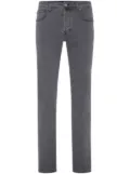 Billionaire logo-embroidered straight-leg jeans - Grey