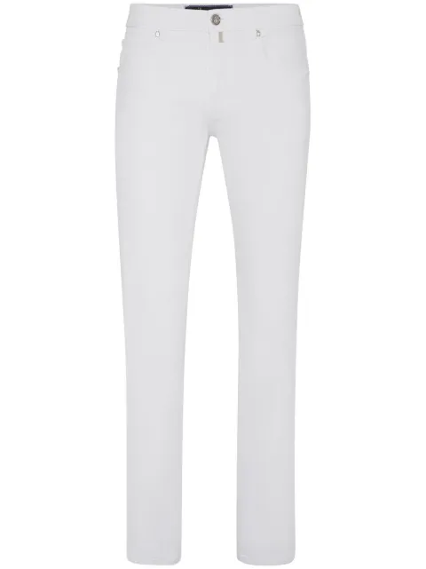 Billionaire logo-embroidered straight-cut jeans