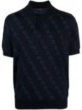 Billionaire merino-blend polo shirt - Blue