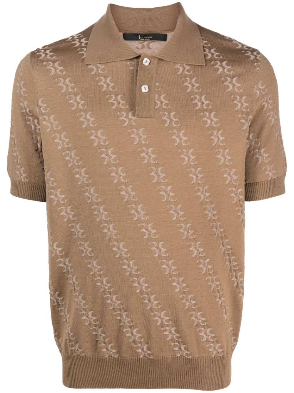 Billionaire merino-blend polo shirt