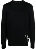 Billionaire monogram-embroidered knitted jumper - Black