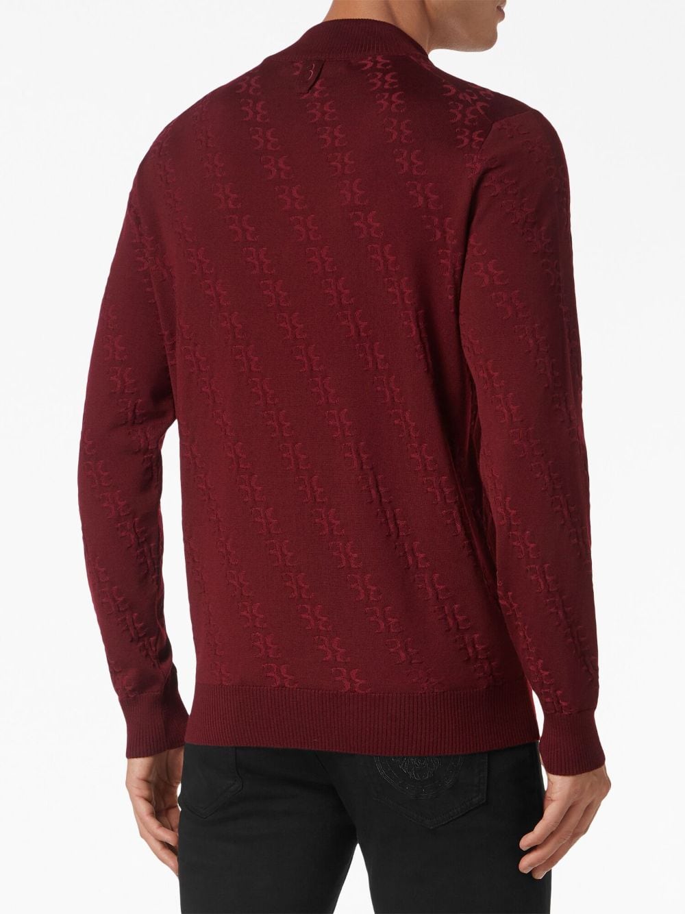 Billionaire Trui met monogram jacquard - Rood