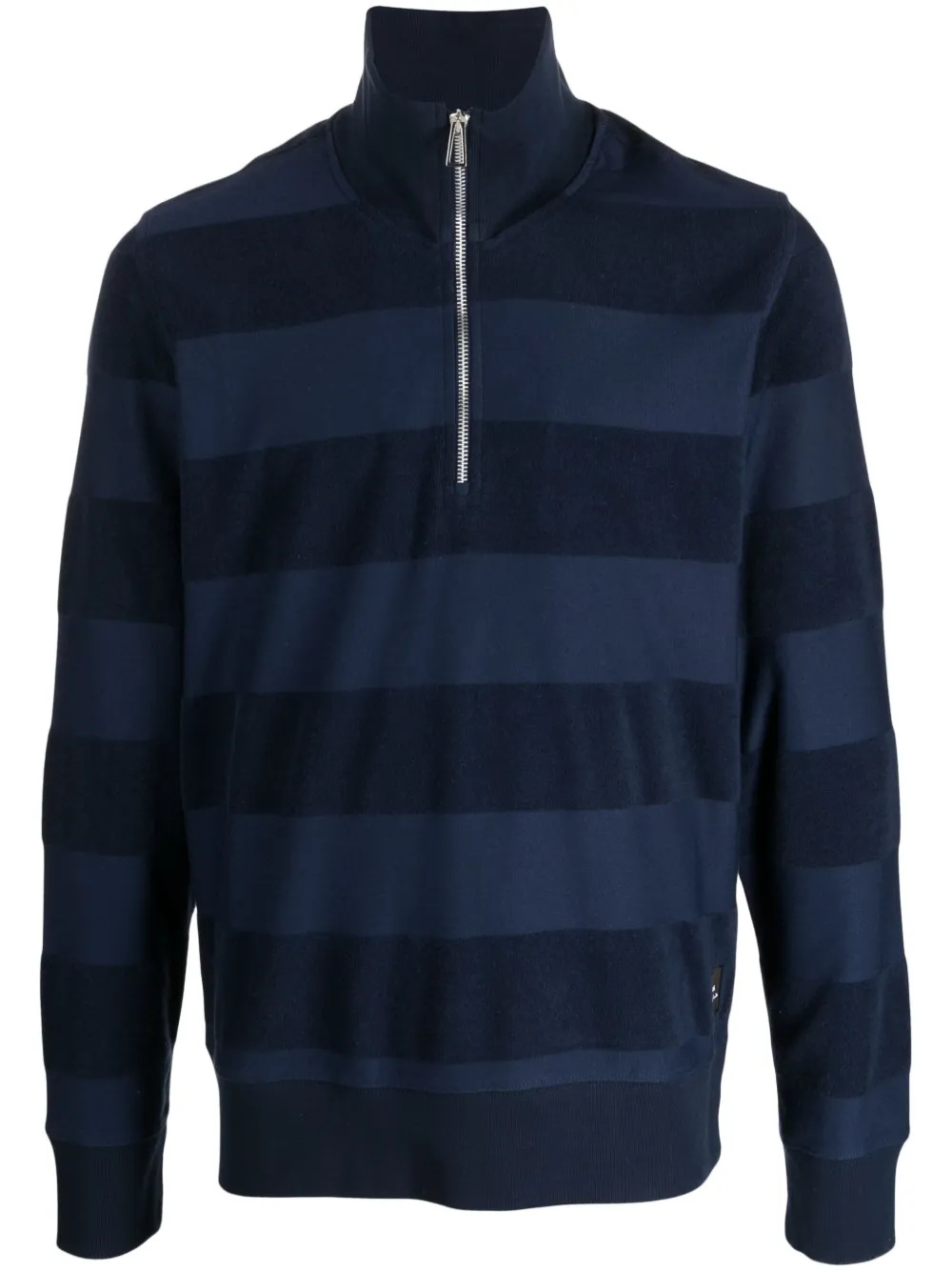 PS Paul Smith striped high-neck knitted jumper - Blue