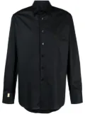 Billionaire logo-embroidered poplin shirt - Black