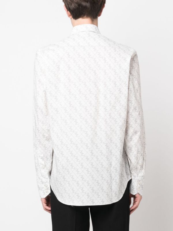 Louis Vuitton Monogram Dress Shirt - White Dress Shirts, Clothing