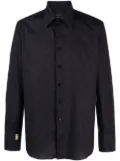 Billionaire monogram-print cotton shirt - Black