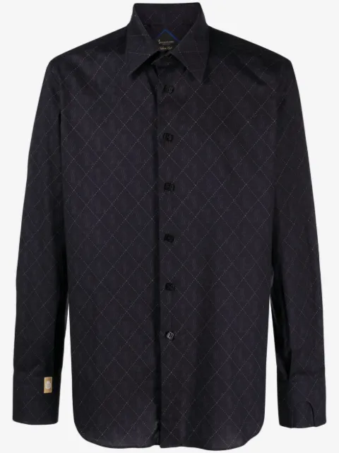 Billionaire camisa con monograma estampado 