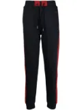 Bally side-stripe drawstring track pants - Blue