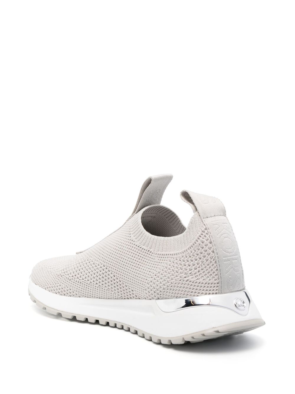 Shop Michael Michael Kors Bodie Mesh Slip-on Sneakers In Grey