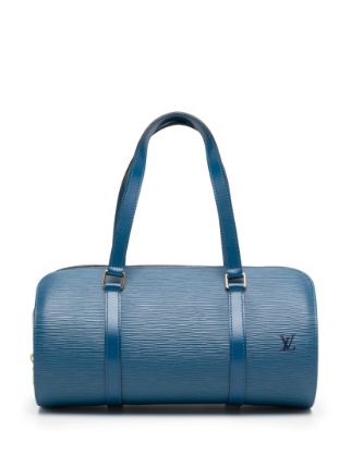 Shop for Louis Vuitton Blue Epi Leather Soufflot Shoulder Bag