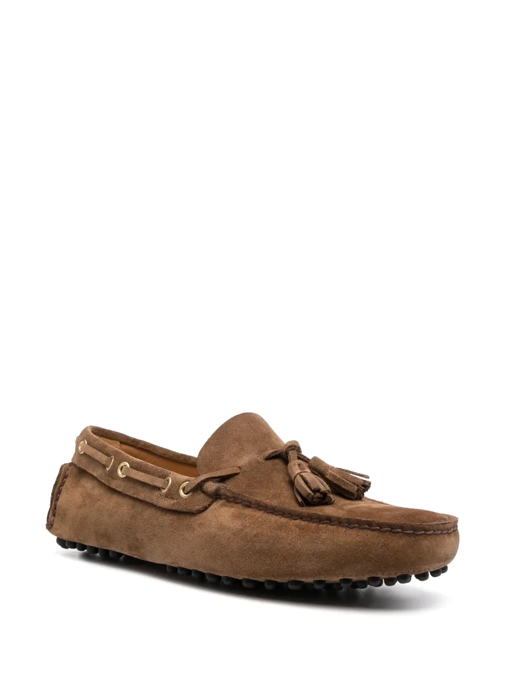 Car Shoe Loafers met vierkante neus - Bruin