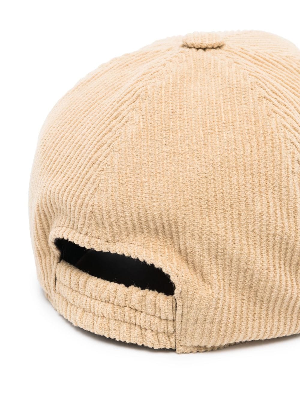 Billionaire logo-embroidered corduroy baseball cap - Beige