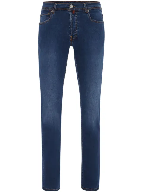 Billionaire logo-embroidered straight-cut jeans