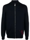 Billionaire merino blend zip-up jumper - Blue