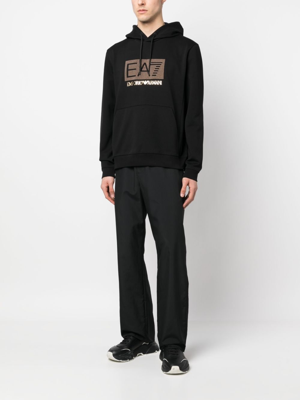 Ea7 Emporio Armani logo-embellished Hoodie Sweatshirt - Farfetch