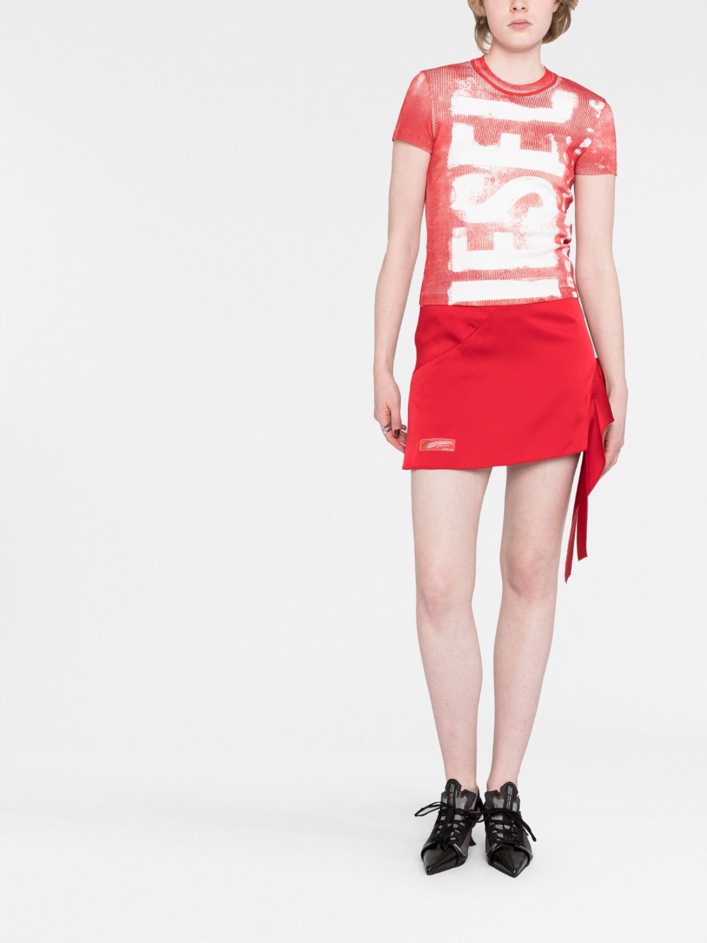 Diesel T-shirt met logo - Rood