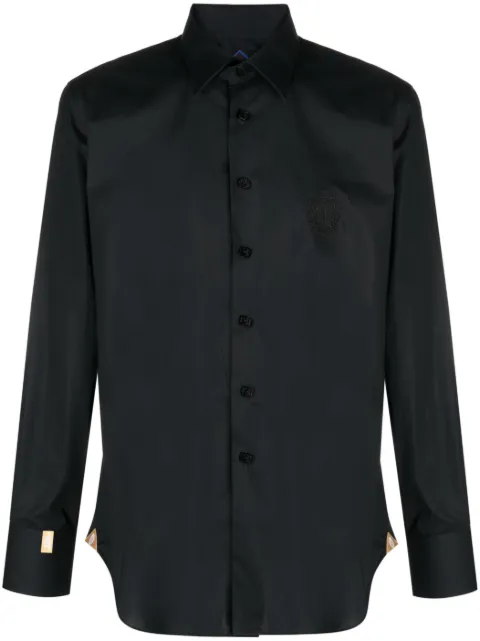 Billionaire embroidered-logo shirt