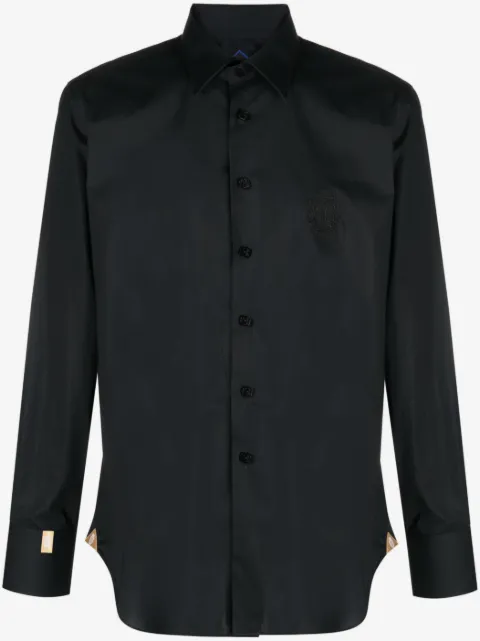 Billionaire embroidered-logo shirt