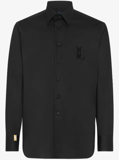 Billionaire chemise en coton à logo brodé