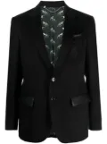 Billionaire single-breasted silk blazer - Black