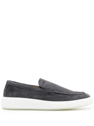 Nubikk debossed logo Suede Loafers Farfetch