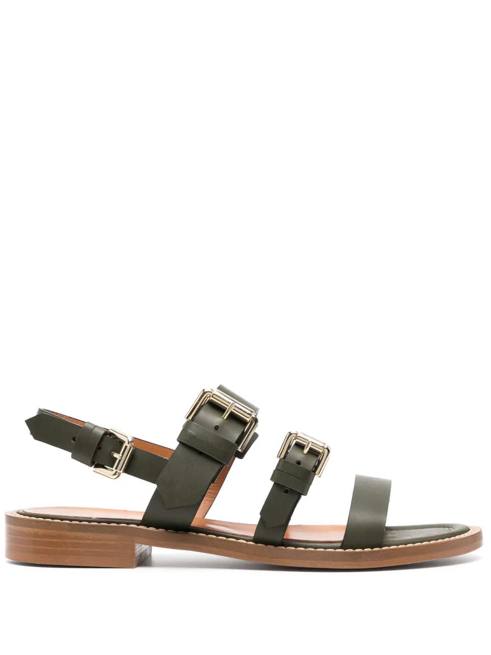 Cenere GB buckled leather sandals