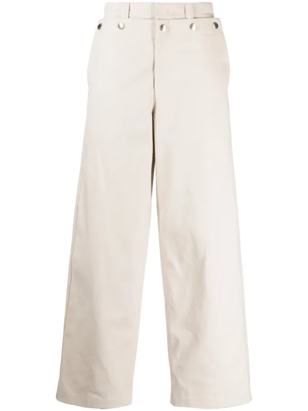 System straight-leg Cotton Trousers Brown FARFETCH PH