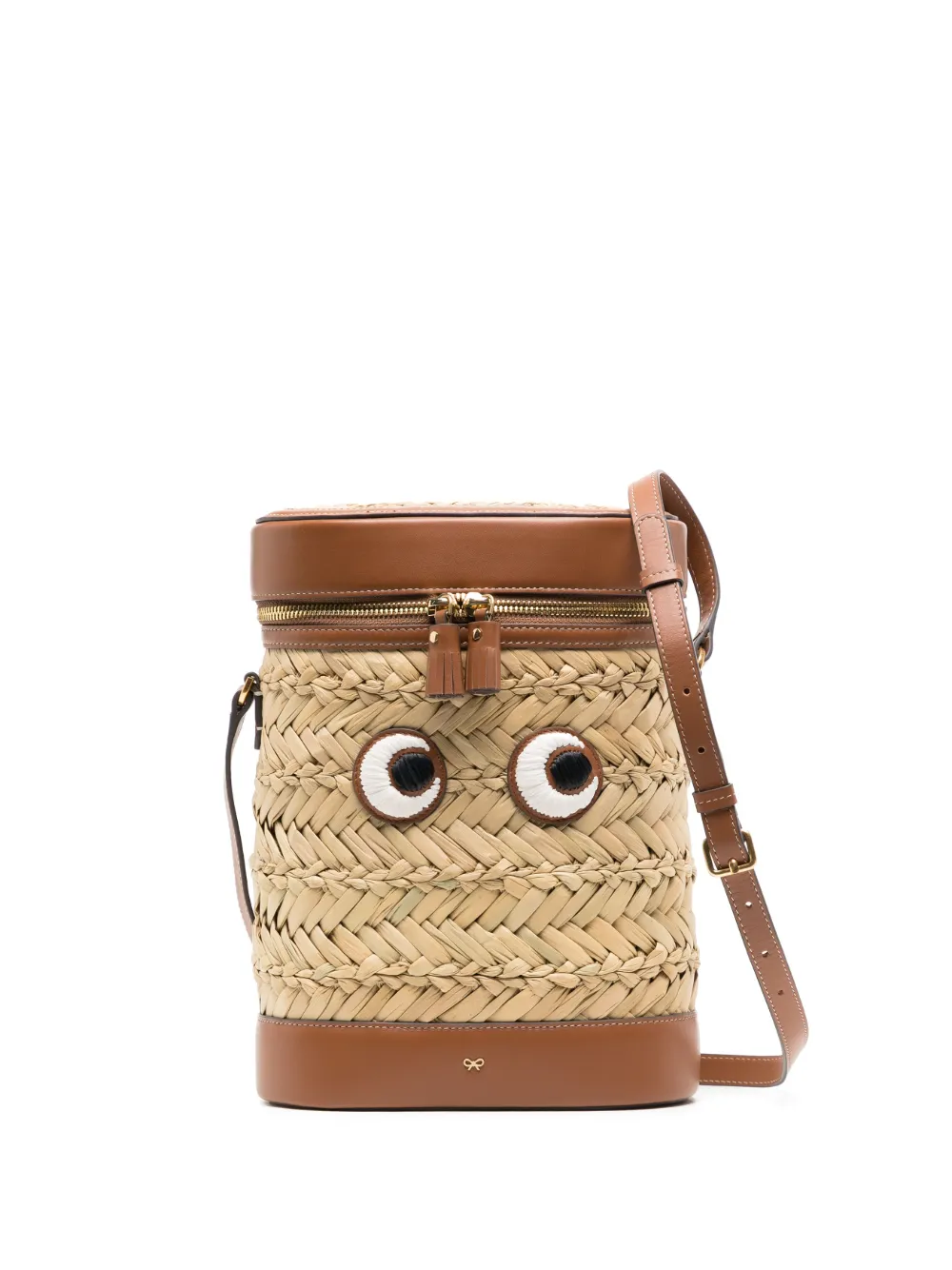 Anya Hindmarch straw shoulder bag