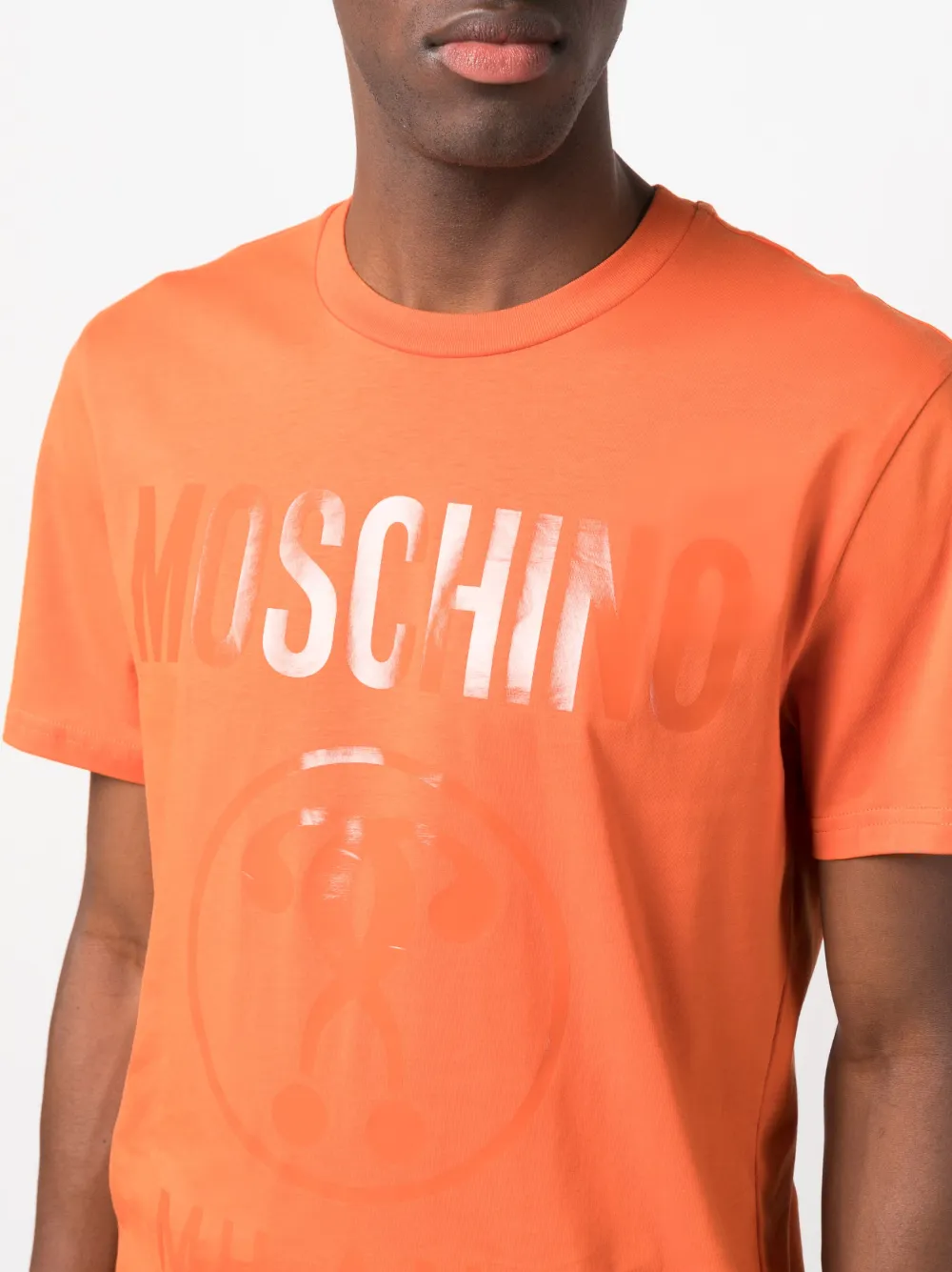 orange moschino t shirt