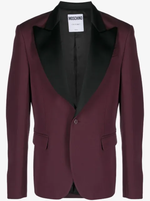 Moschino blazer à simple boutonnage