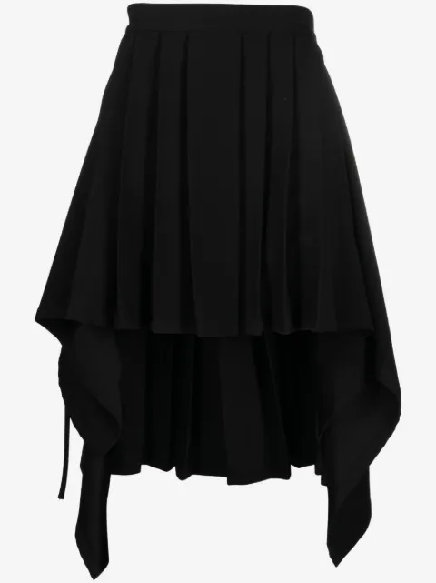 Moschino pleated asymetric skirt