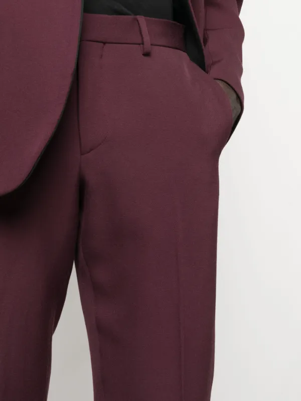 【送料&関税込】Moschino Virgin Wool Pants Moschino Tailored virgin-wool Trousers | Purple | FARFETCH