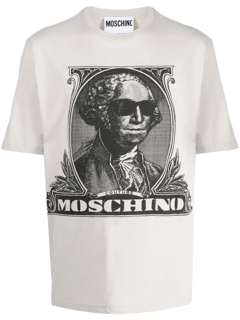 mens grey moschino t shirt