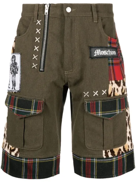 Moschino patchwork-design bermuda shorts