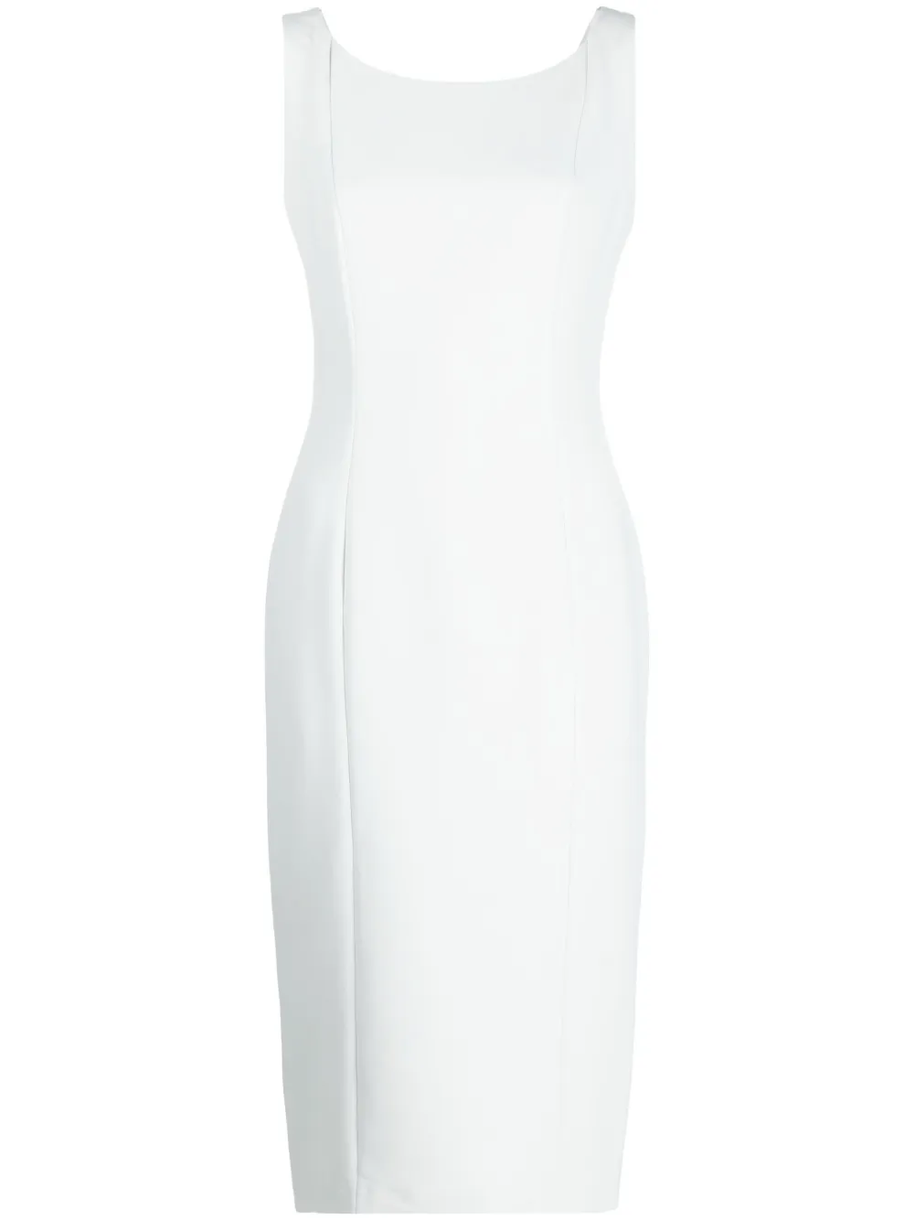 Fely Campo Sleeveless Scoop-back Midi Dress In Grau