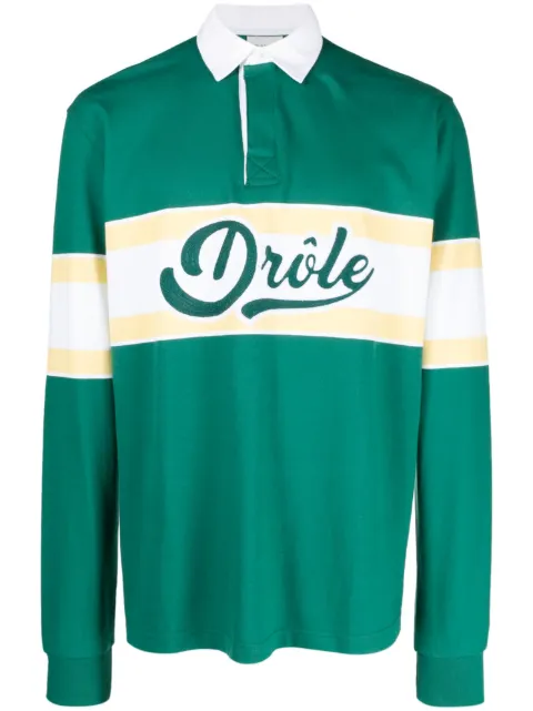 Drôle De Monsieur logo-print polo shirt 